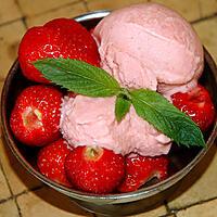 recette Glace à la fraise