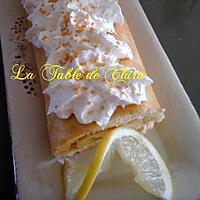 recette Biscuit roulé au lemon curd et sa chantilly