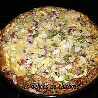 recette clafoutis aux petits pois et lardons