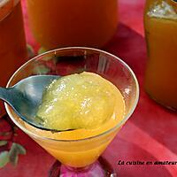 recette Confiture de pommes au gingembre confit