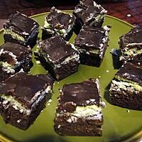 recette Brownies crème de menthe