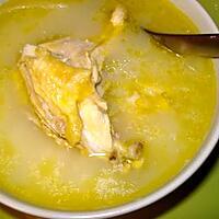 recette Soupe de riz au poulet (canja de galinha) recette portugaise