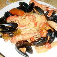 recette COUSCOUS AUX MOLLUSQUES ET CRUSTACES