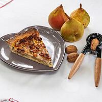 recette Tarte aux poires et aux noix