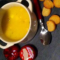 recette Velouté potiron, poulet et babybel "thermomix"