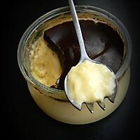 recette Craquant au Chocolat Noir sur Crème Vanille en Petit Pot ... Façon Laitière