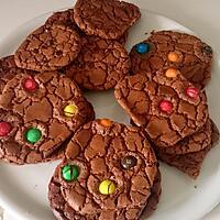 recette Cookies choco m&m's