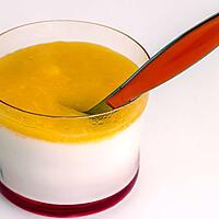 recette Panna cotta au coulis de mangue