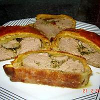 recette Filet mignon en croute au pesto