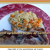 recette Risotto agrémenté de dés de carottes