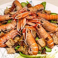 recette Langoustines aux cèpes