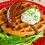 recette Gaufres de sarrasin aux saucisses
