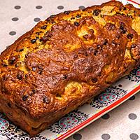 recette Cake farine de blé et semoule de maïs, poires et chocolat