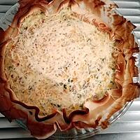 recette QUICHE AU THON