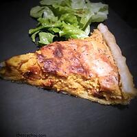 recette Tarte à la patate douce et bacon