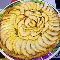 recette Tarte pommes et bananes  au miel façon Lauranou