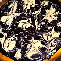 recette Tarte au chocolat noir et blanc