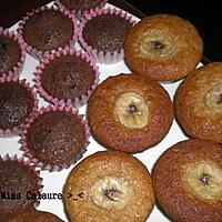 recette Muffins Choco et Muffins Banane