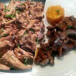 recette Pleurotes sautées / purée Pdt-courge butternut