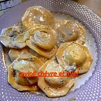 recette RAVIOLI CHEVRE ET MIEL