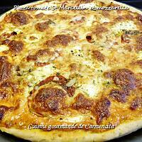 recette Pizza au thym tomates St Marcellin et mozzarella