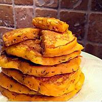 recette Pancakes de butternut, chèvre & miel