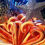 recette Meringues "sucre d'orge" canne de Noël à la fraise