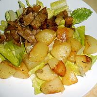 recette VIANDE KEBAB AUX POMMES DE TERRE SAUTEEES