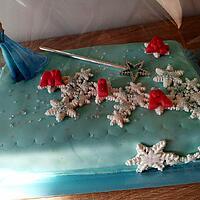 recette Gateau d'anniversaire:La reine des neiges