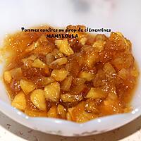 recette Pommes confites aux sirop de clémentines