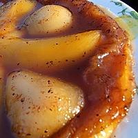 recette Tatin de mangues et poires au mapple syrup et Alma mater