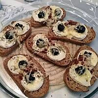 recette Tartines de fromage de chevre