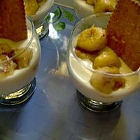 recette verrines a la bananes fromage blanc