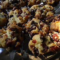 recette Cookies aux cerises confites et aux pépites de chocolat