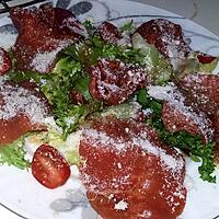 recette Salade de carpaccio