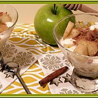 recette Verrines de Pommes Spéculoos et Cannelle