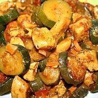 recette POULET AUX COURGETTES FACON TAGINE