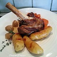 recette Souris d'agneau au miel, thym et romarin