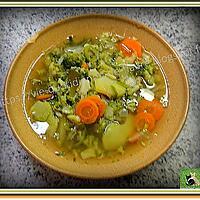 recette Soupe, brocoli - carotte - poireau, non mixée