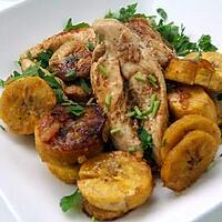 recette Poulet aux épices tandoori et banane plantain