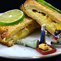 recette GALETTE DES ROIS A L'ANANAS RÔTI, CANNELLE ET CITRON VERT