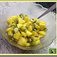 recette Salade de fruits ananas, kiwi et gingembre