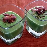 recette velouté petits pois et lardons