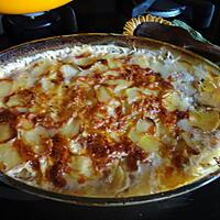 recette GRATIN DAUPHINOIS AU FOIE GRAS