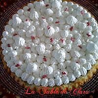 recette Tarte génoise compotée de cerises et chantilly