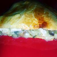 recette tourte champignon poulet