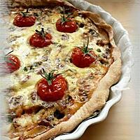 recette Quiche au roquefort, noix & tomates cerises