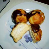 recette PETITS CHOUX GLACES A LA CHANTILLY VANILLEE