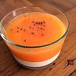 recette Verrine de melon au chèvre frais et coriandre
