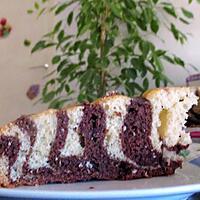 recette GATEAU TIGRE ( OU ZEBRE ) AU YAOURT D' AXEL